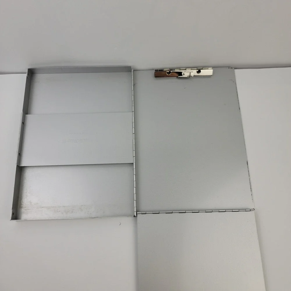 Saunders Snapak 105-0512 Aluminum Form Holder Side Opening Silver Clipboard